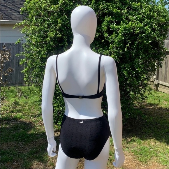 💋NWT Morgan Lane Vintage High-Rise Scalloped Eyelet 2Pc Bikini - Picture 9 of 13